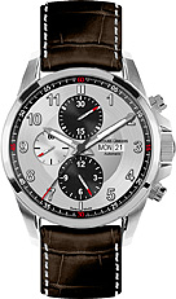 Jacques Lemans 1-1750B Uhr Herren Automatik  Edelstahl Leder ETA 7750